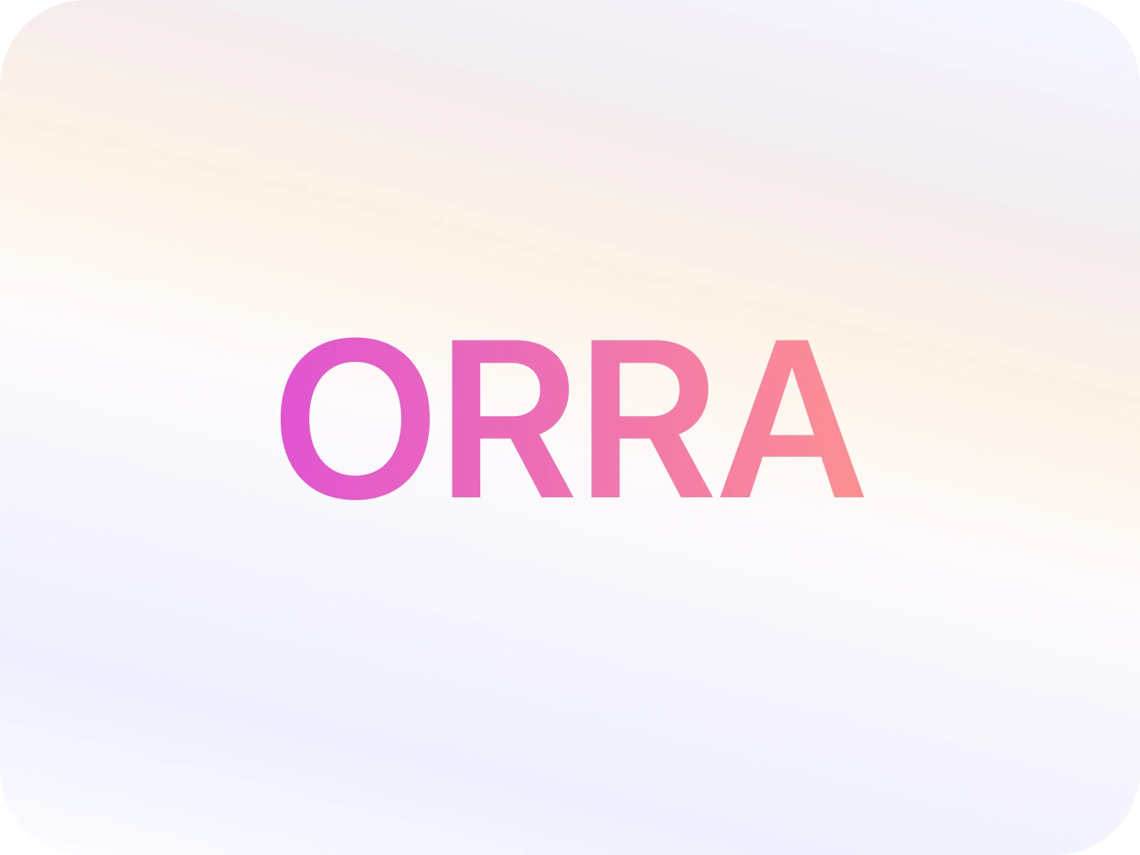The ORRA brand of the members portal